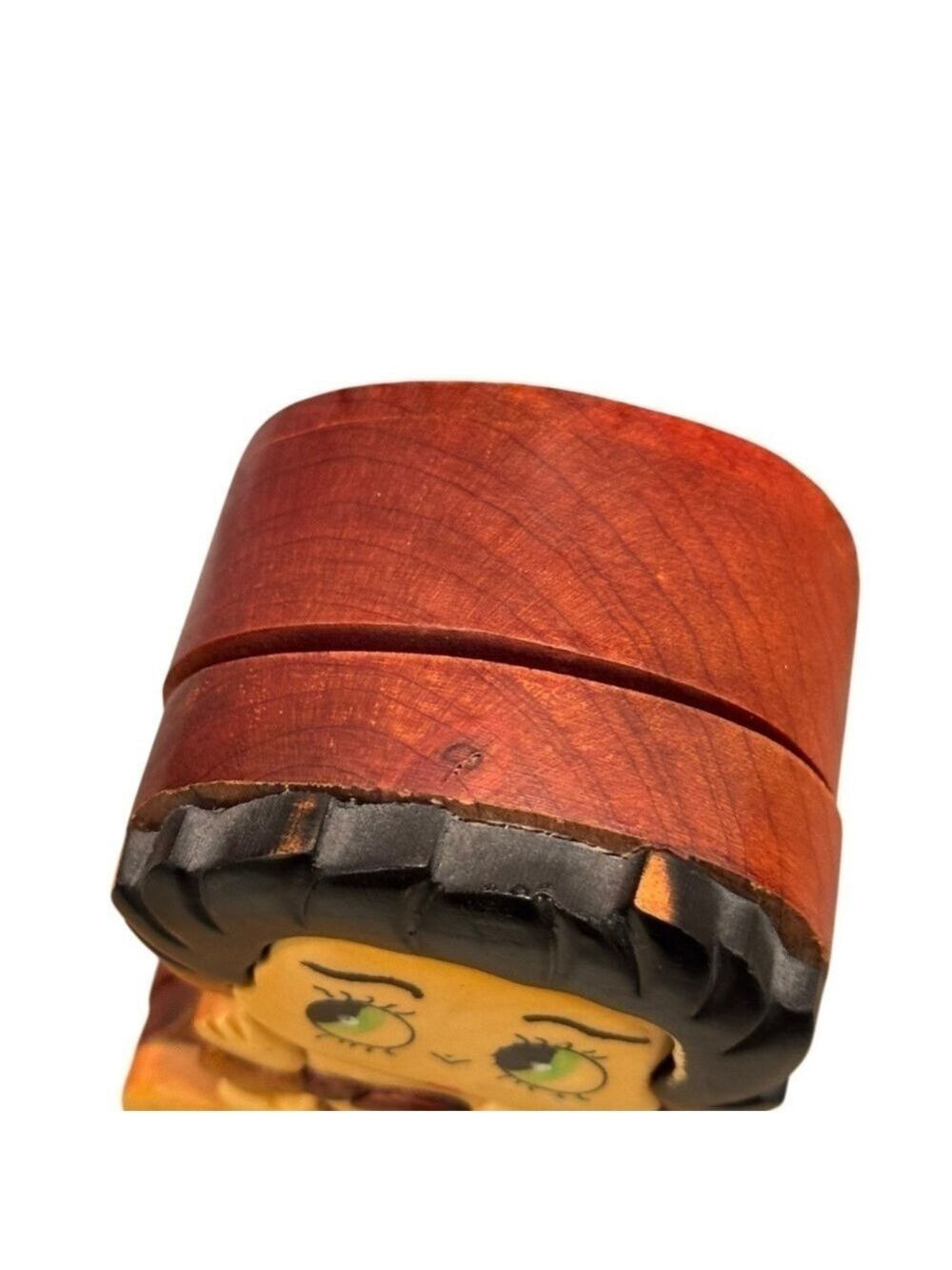 Artisan Betty Boop Wooden Puzzle Box 1990s - Picture 6 of 11